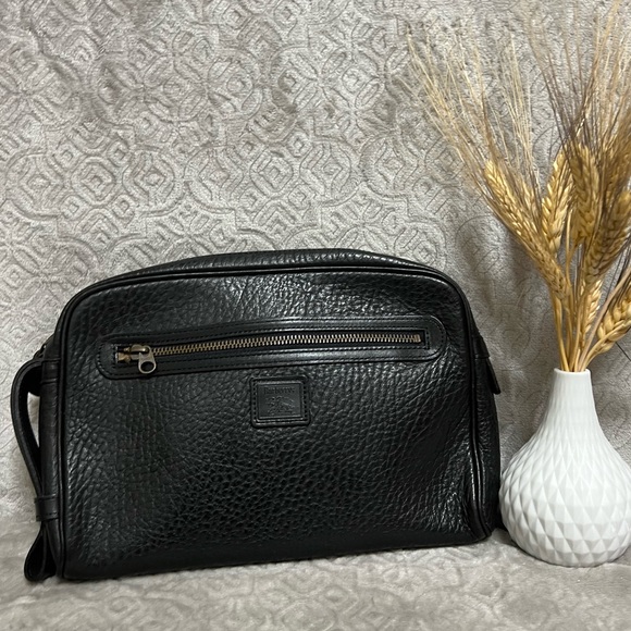 Burberry Handbags - Burberry Clutch Pouch Black Leather